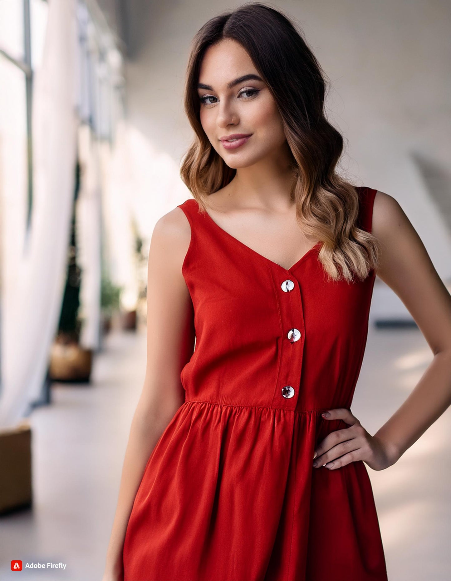 Linen Mini Dress