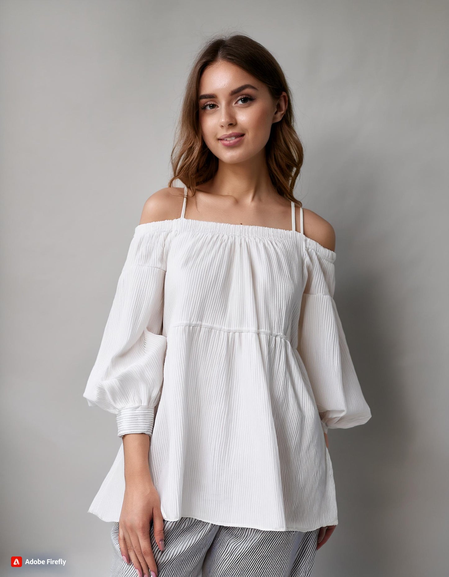 Linen Blend Strap Top