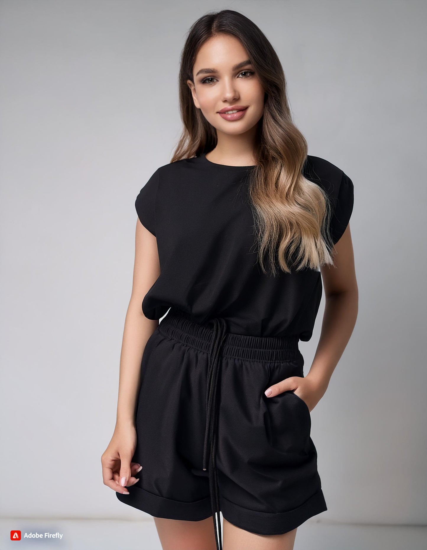 Tie Waist Mini Short