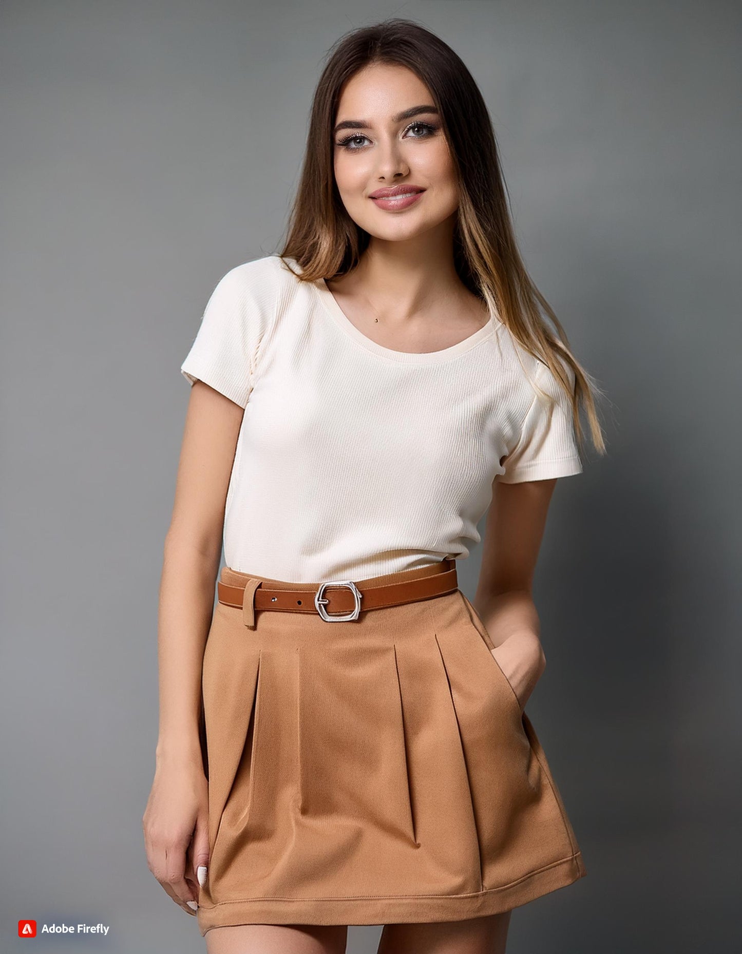 Cotton Cargo Mini Skirt