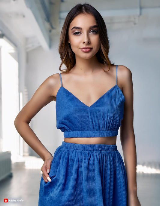 Scoop Neck Halter Top
